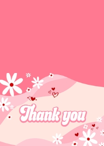 590 Groovy Valentine Baby Shower Thank You Card: 590 Groovy Valentine Baby Shower Invitation Set