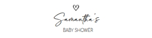 594 White Minimalist Heart Baby Shower Bottle Label design preview