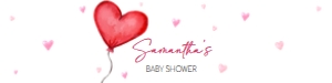 597 Heart Balloon Baby Shower Bottle Label: 597 Heart Balloon Baby Shower Bottle Label