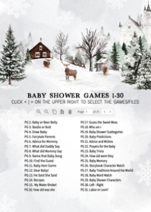 549 Winter Wonderland Baby Shower Games Bundle 2: 549 Winter Wonderland Baby Shower Games