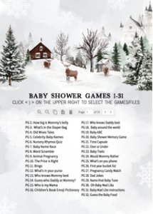 549 Winter Wonderland Baby Shower Games design preview