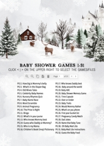 549 Winter Wonderland Baby Shower Games Bundle 1: 549 Winter Wonderland Baby Shower Games