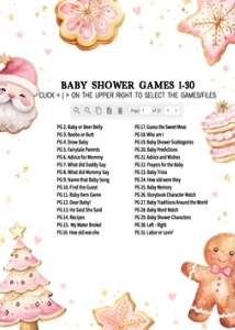 574 Pink Cookies Baby Shower Games Bundle 2: 574 Pink Cookies Baby Shower Games