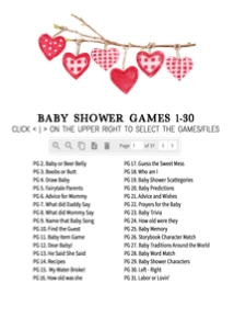 588 A Little Sweetheart Baby Shower Games Bundle 2: 588 A Little Sweetheart Baby Shower Games