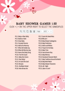 590 Groovy Valentine Baby Shower Games Bundle 2: 590 Groovy Valentine Baby Shower Games