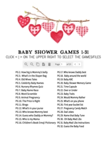 588 A Little Sweetheart Baby Shower Games Bundle 1: 588 A Little Sweetheart Baby Shower Games