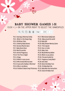 590 Groovy Valentine Baby Shower Games Bundle 1: 590 Groovy Valentine Baby Shower Games