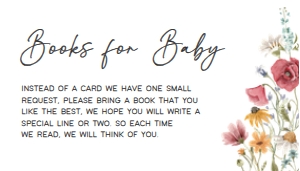 627 Spring Baby in Bloom Baby Shower Books for Baby: 627 Spring Baby in Bloom Baby Shower Invitation Set