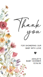 627 Spring Baby in Bloom Baby Shower Favor Tag: 627 Spring Baby in Bloom Baby Shower Favor Tag