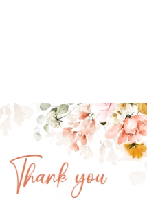 628 Spring Florals Oh Baby Baby Shower Thank You Card: 628 Spring Florals Oh Baby Baby Shower Invitation Set