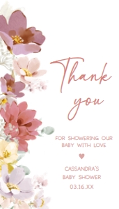 613 Florals Baby in Bloom Baby Shower Favor Tag: 613 Florals Baby in Bloom Baby Shower Favor Tag