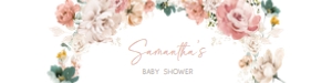 614 Spring Flowers Baby in Bloom Baby Shower Bottle Label: 614 Spring Flowers Baby in Bloom Baby Shower Bottle Label