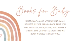 632 Boho Rainbow Baby Shower Books for Baby: 632 Boho Rainbow Baby Shower Invitation Set