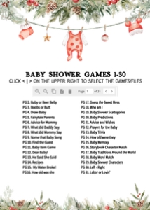 565 Merry Little Christmas Clothes Baby Shower Games Bundle 2: 565 Merry Little Christmas Clothes Baby Shower Games