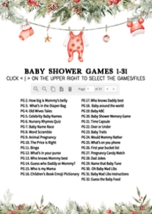 565 Merry Little Christmas Clothes Baby Shower Games Bundle 1: 565 Merry Little Christmas Clothes Baby Shower Games