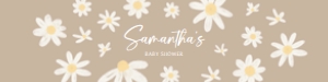 634 Floral Daisy Baby Shower Bottle Label: 634 Floral Daisy Baby Shower Bottle Label