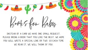 638 Fiesta Taco 'Bout Baby Baby Shower Books for Baby: 638 Fiesta Taco 'Bout Baby Baby Shower Invitation Set