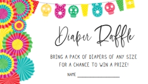 638 Fiesta Taco 'Bout Baby Baby Shower Diaper Raffle: 638 Fiesta Taco 'Bout Baby Baby Shower Invitation Set