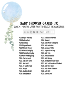 610 Oh Boy Balloon Baby Shower Games Bundle 2: 610 Oh Boy Balloon Baby Shower Games