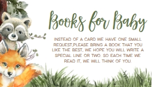 645 Woodland Animals Baby Shower Books for Baby: 645 Woodland Animals Baby Shower Invitation Set