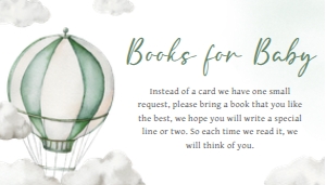 646 Green Adventure Awaits Hot Air Balloon Baby Shower Books for Baby: 646 Green Adventure Awaits Hot Air Balloon Baby Shower Invitation Set