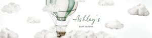 646 Green Adventure Awaits Hot Air Balloon Baby Shower Bottle Label design preview