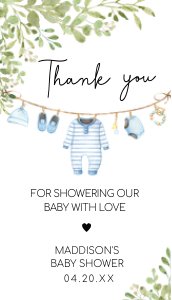 653 Baby Boy Clothes Baby Shower Favor Tag design preview