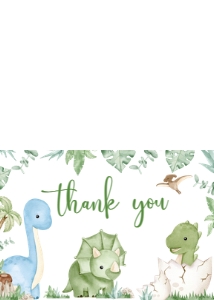 661 Dinosaur Baby Shower Thank You Card: 661 Dinosaur Baby Shower Mega Bundle