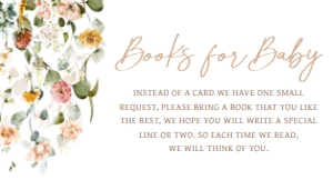 659 Baby in Bloom Baby Shower Books for Baby: 659 Baby in Bloom Baby Shower Invitation Set