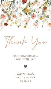 659 Baby in Bloom Baby Shower Favor Tag: 659 Baby in Bloom Baby Shower Favor Tag
