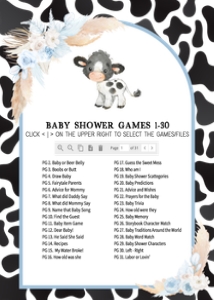 663 Boy Holy Cow Baby Shower Games Bundle 2: 663 Boy Holy Cow Baby Shower Mega Bundle