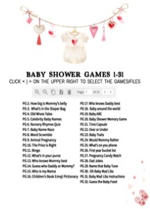 651 A Little Sweetheart Baby Shower Games design preview
