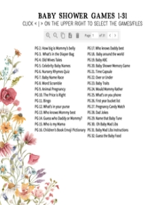 627 Spring Baby in Bloom Baby Shower Games Bundle 1: 627 Spring Baby in Bloom Baby Shower Games