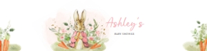 626 Pink Peter Rabbit Baby Shower Bottle Label: 626 Pink Peter Rabbit Baby Shower Bottle Label