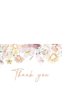 612 Baby in Bloom Florals Baby Shower Thank You Card: 612 Baby in Bloom Florals Baby Shower Invitation Set