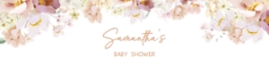 612 Baby in Bloom Florals Baby Shower Bottle Label: 612 Baby in Bloom Florals Baby Shower Bottle Label