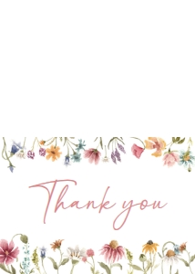 630 Wildflower Baby Shower Thank You Card: 630 Wildflower Baby Shower Mega Bundle
