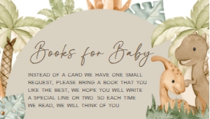 666 Neutral Hello Baby Dinosaur Baby Shower Books for Baby: 666 Neutral Hello Baby Dinosaur Baby Shower Invitation Set