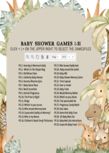666 Neutral Hello Baby Dinosaur Baby Shower Games Bundle 1: 666 Neutral Hello Baby Dinosaur Baby Shower Games