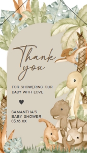 666 Neutral Hello Baby Dinosaur Baby Shower Favor Tag with Line: 666 Neutral Hello Baby Dinosaur Baby Shower Mega Bundle