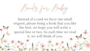 674 Baby in Bloom Baby Shower Books for Baby: 674 Baby in Bloom Baby Shower Invitation Set