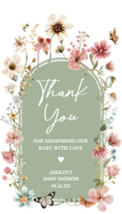 676 Boho Sage Green Baby in Bloom Baby Shower Favor Tag: 676 Boho Sage Green Baby in Bloom Baby Shower Mega Bundle
