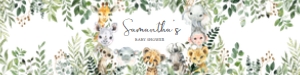 678 Greenery Jungle Safari Baby Shower Bottle Label: 678 Greenery Jungle Safari Baby Shower Bottle Label