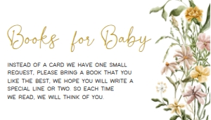 685 Wildflower Baby in Bloom Baby Shower Books for Baby: 685 Wildflower Baby in Bloom Baby Shower Invitation Set