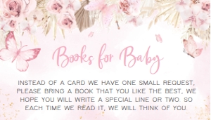 689 Pink Boho Butterfly Baby Shower Books for Baby: 689 Pink Boho Butterfly Baby Shower Invitation Set