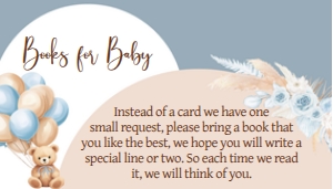 690 Blue Boho Bear Baby Shower Books for Baby: 690 Blue Boho Bear Baby Shower Invitation Set