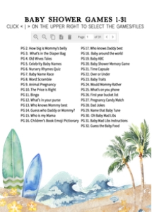 677 Baby on Board Baby Shower Games design preview