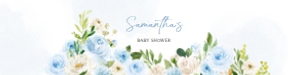 707 Blue Baby in Bloom Baby Shower Bottle Label: 707 Blue Baby in Bloom Baby Shower Bottle Label