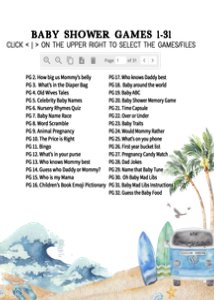 709 Baby on Board Baby Shower Games design preview