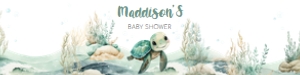 712 Sea Turtle Baby Shower Bottle Label: 712 Sea Turtle Baby Shower Mega Bundle
